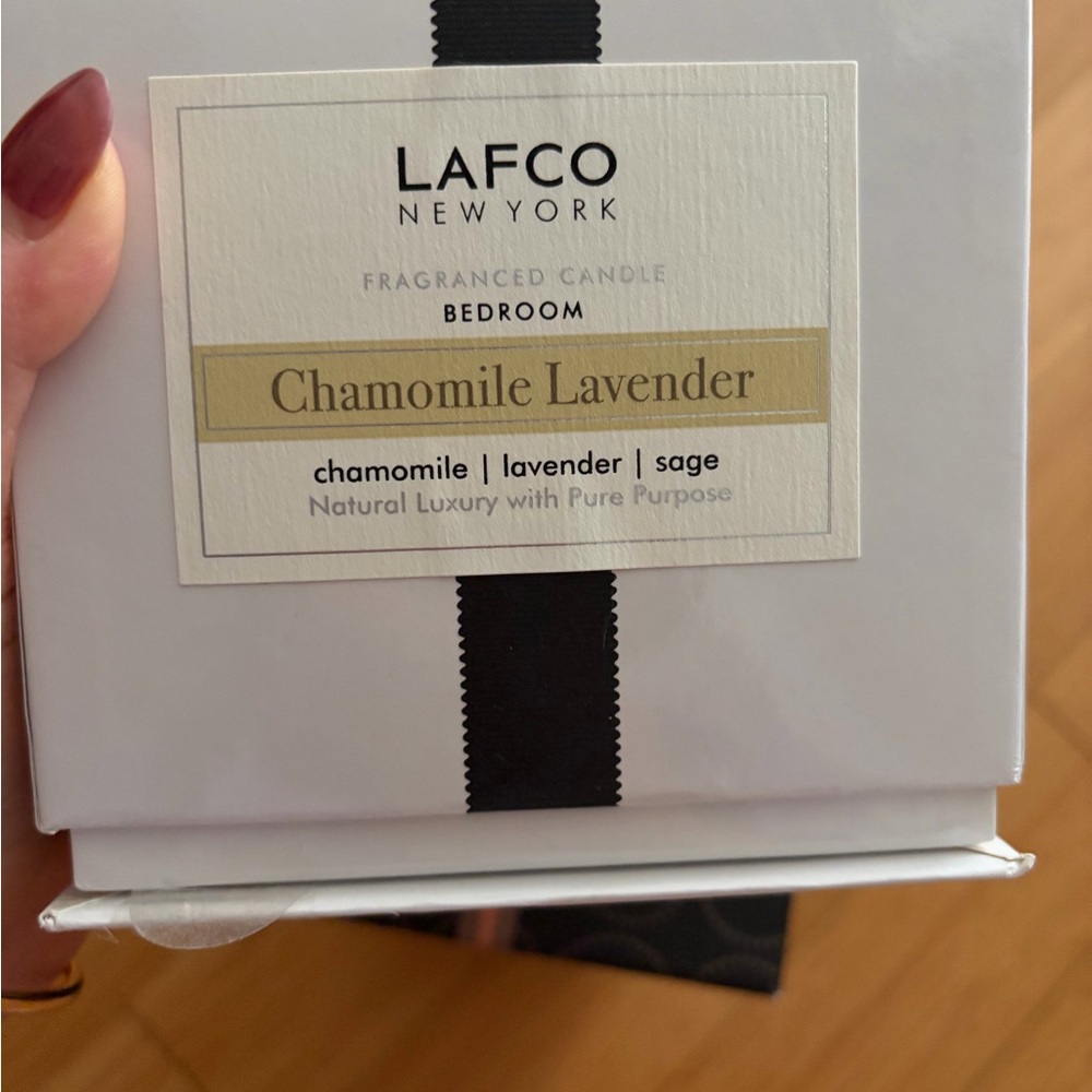 Lafco Lavender Amber Candle & Chamomile Lavendar Duo Set